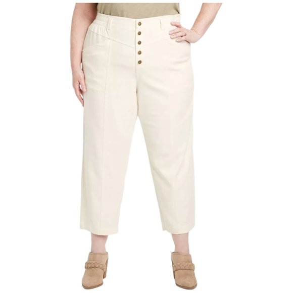 Knox Rose Tops - 3X, 4X - KNOX ROSE - High-Rise Tapered Fit Pants NEW